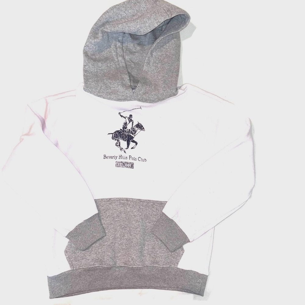 Beverly Hills Polo Club Gray and White Sweatshirt